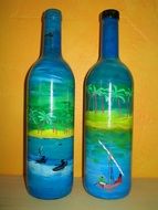 design painted bottles