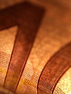 Euro banknote fragment, macro