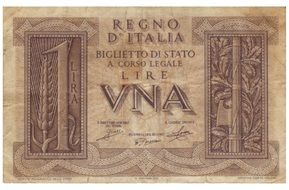 old italian banknote