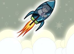 clipart of Rocket Start Up