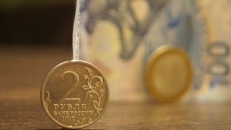 old 2 rubles coins
