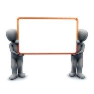 clipart of the information board and figures