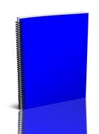 blue cover notepad