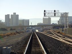 railroad in the city