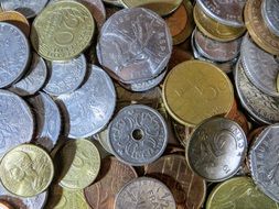 old diverse coins