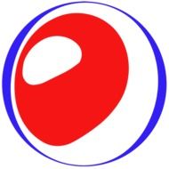 Blue and red symbol clipart
