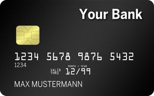 background with black credit card