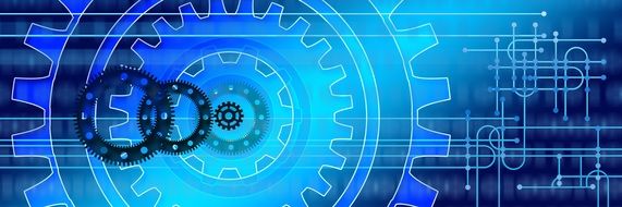 digitalisation illustration with gears