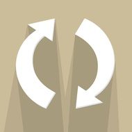 development web icon on a yellow background
