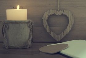 Wooden candle holders