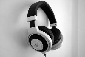 hanging headphones