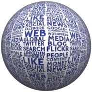 ball with media signs