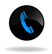 black and blue call button