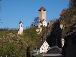 castle on a hill in baden wÃ¼rttemberg