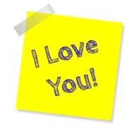 I Love You note