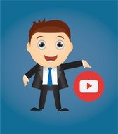 Aim Blogger Button drawing