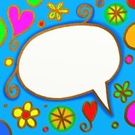 colorful form for chat