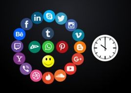 set of social media icons