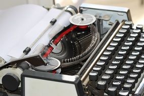 mechanical vintage typewriter