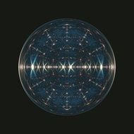 fractal in the form of a fantasy sphere