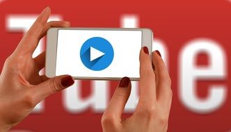 Hands Smartphone with You Tube