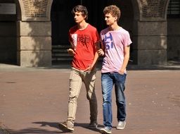 teenagers are looking for pokemons