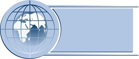 banner with globe