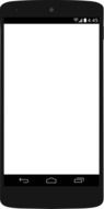 mobile phone on a white background