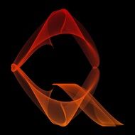 Letter Q Particles drawing
