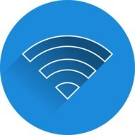 icon of bad connection of wifi