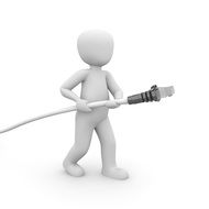 figure shows cable connection