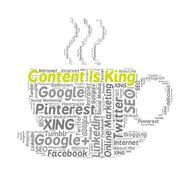 blogging with cup of coffee