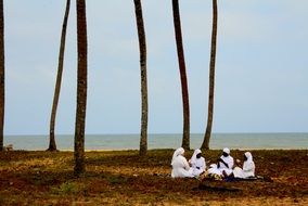 meditation on the coast of benin