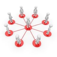 model displays network communication