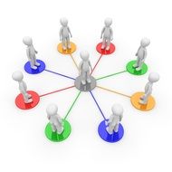 model of the figures demonstrates the social community