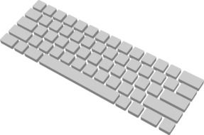 computer keyboard without characters