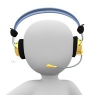 figure shows the work of the call center