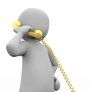 figure shows communication in a call center