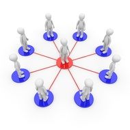 pieces in a circle like teamwork