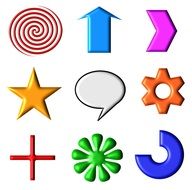 Icons Symbols drawing