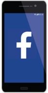 facebook symbol on phone screen