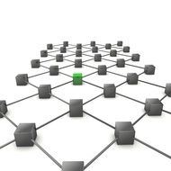 Network structure clipart