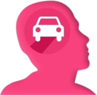 car symbol in human head