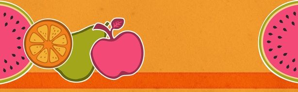 banner displays healthy eating