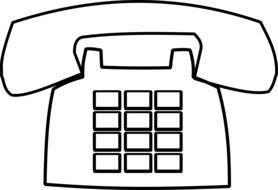 Communication Icon Phone drawing