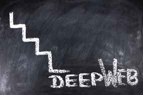 Deep Web text drawing