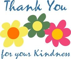 children's drawing thanks for the kindness