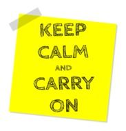 yellow leaflet with an inscription on a white background