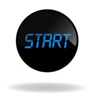 black button with blue START