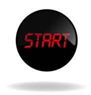 black button with red START